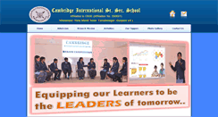 Desktop Screenshot of cambridgeinternationalschool.org