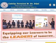 Tablet Screenshot of cambridgeinternationalschool.org